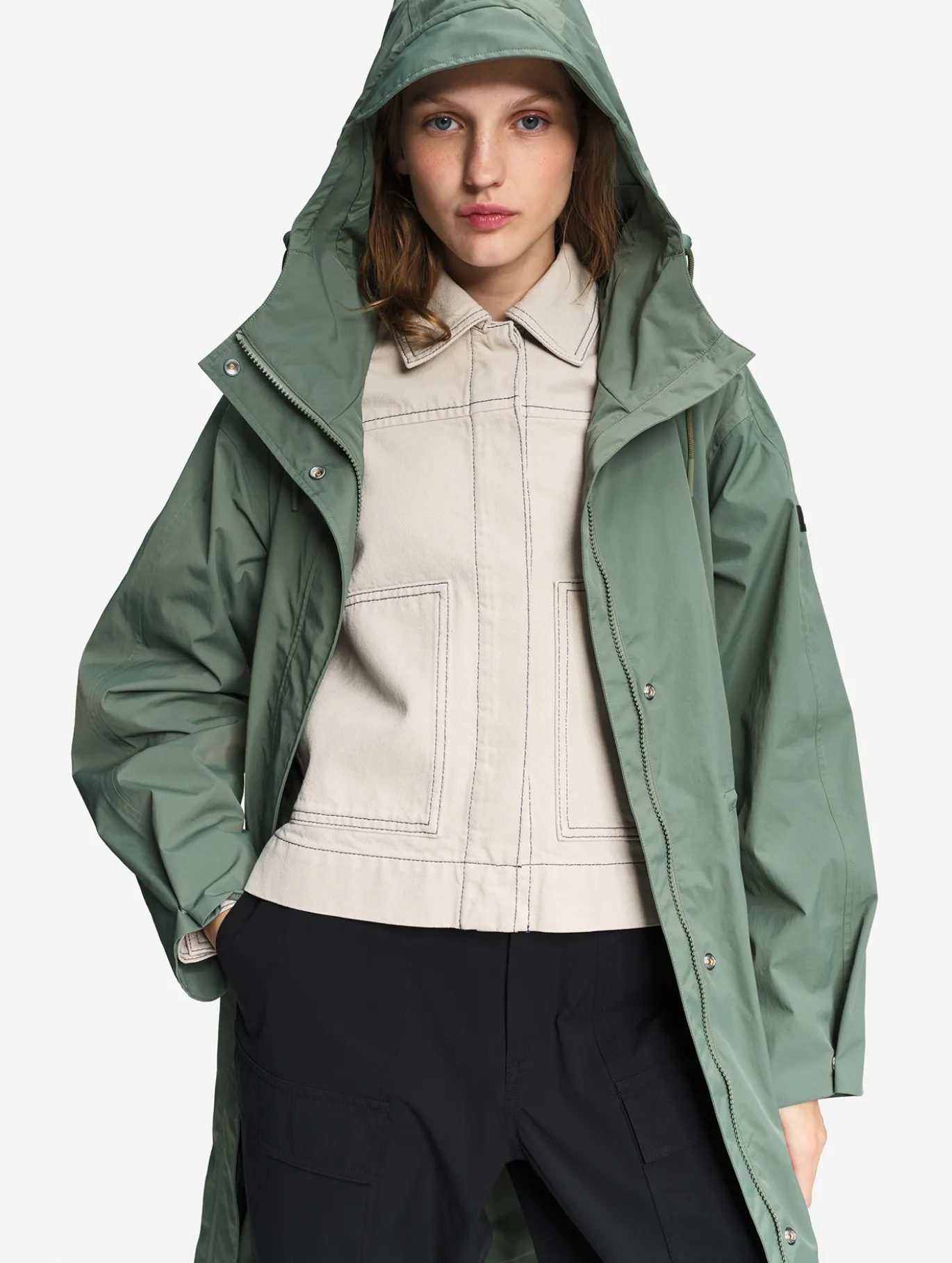 Parka mi-longue à taille ajustable MTD™ - Vert