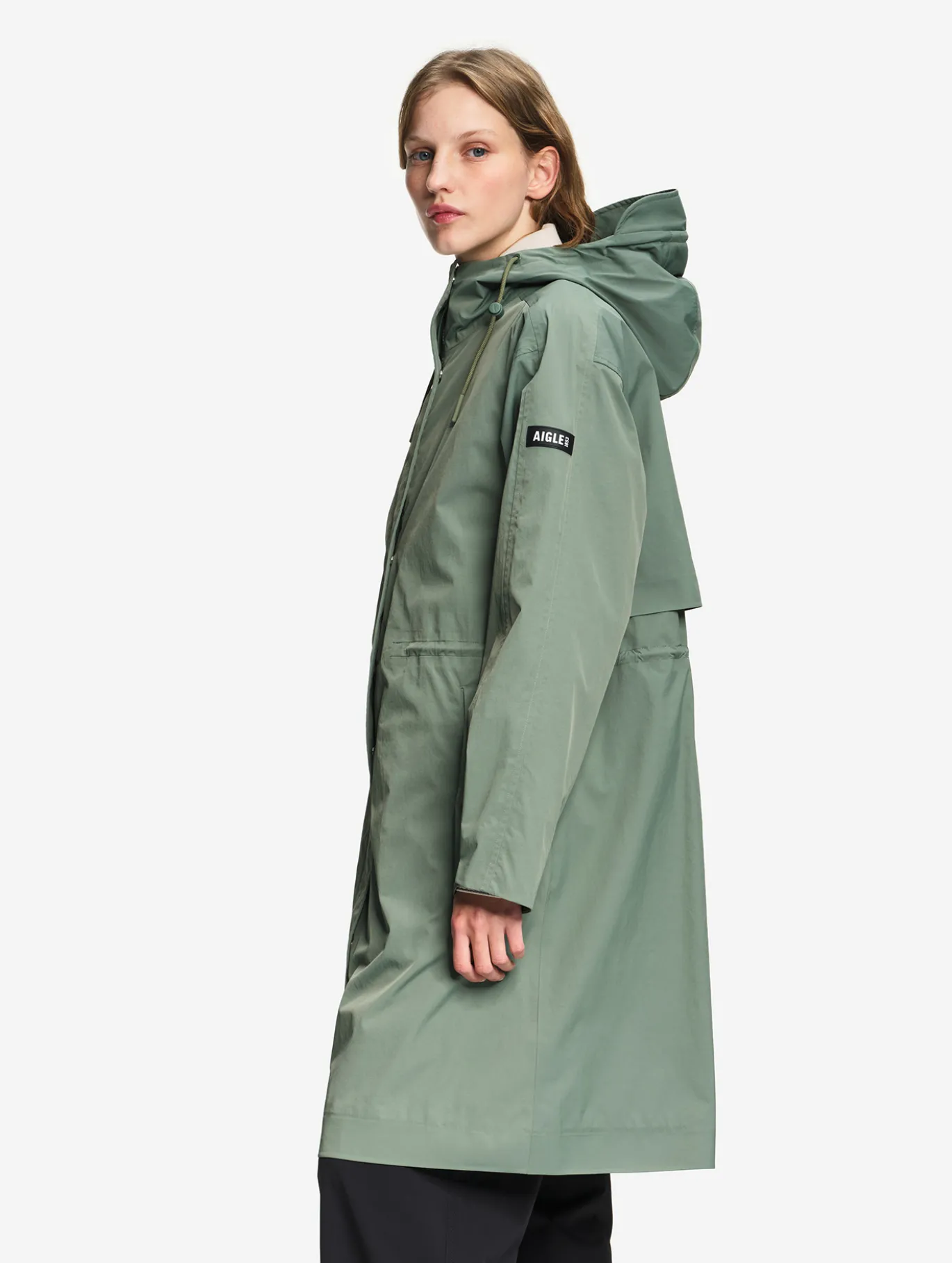 Parka mi-longue à taille ajustable MTD™ - Vert