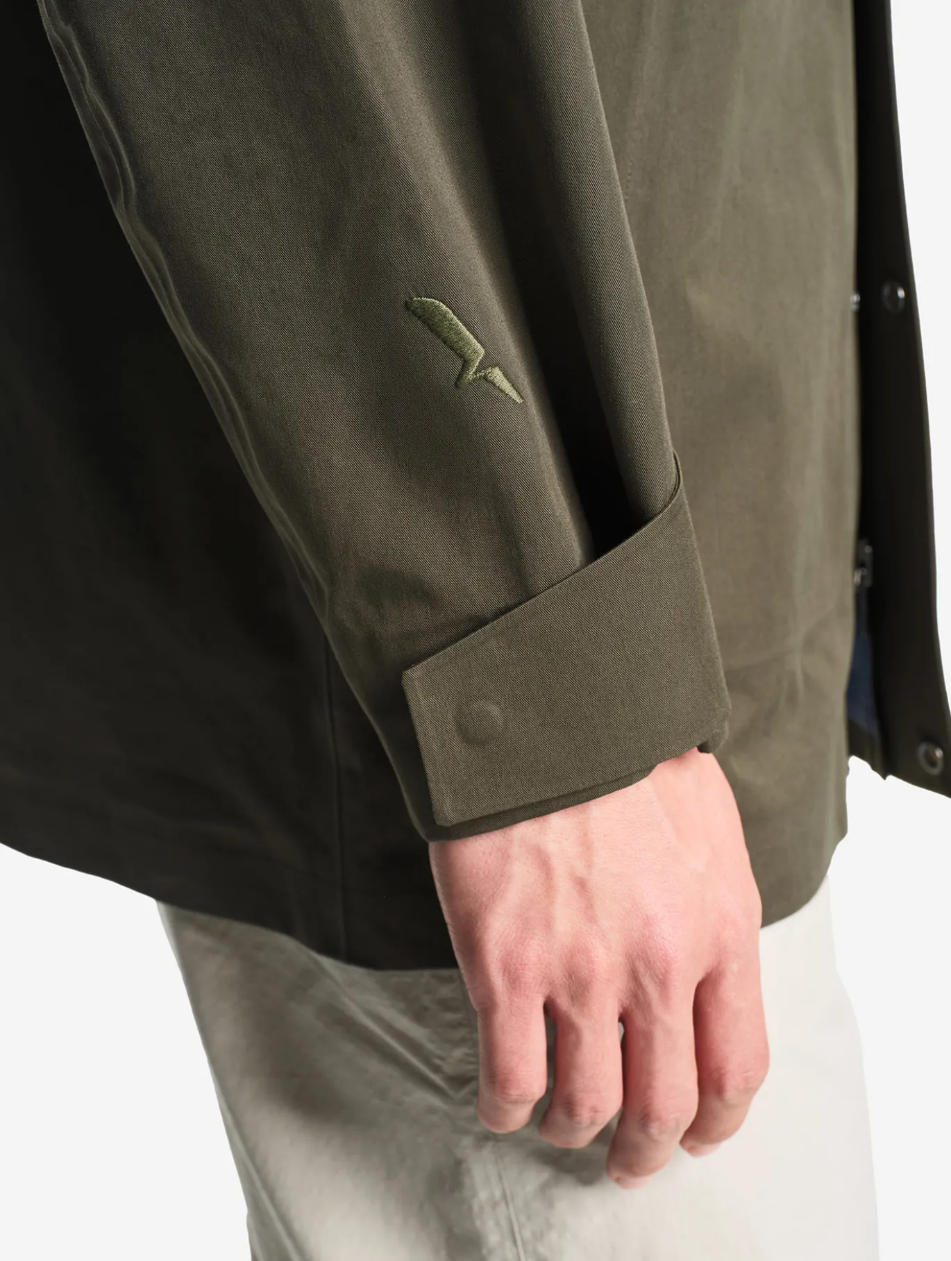 Parka MTD™ 3 couches toucher coton mi-longue à capuche - Kaki