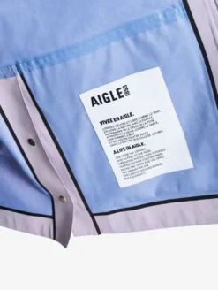 Parka MTD™ 3 couches toucher coton courte et évasée - Violet