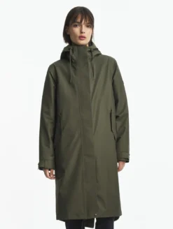 Parka MTD™ fishtail longue imperméable T-KIT™ - Kaki