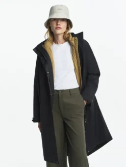 Parka MTD™ fishtail longue imperméable T-KIT™ - Noir