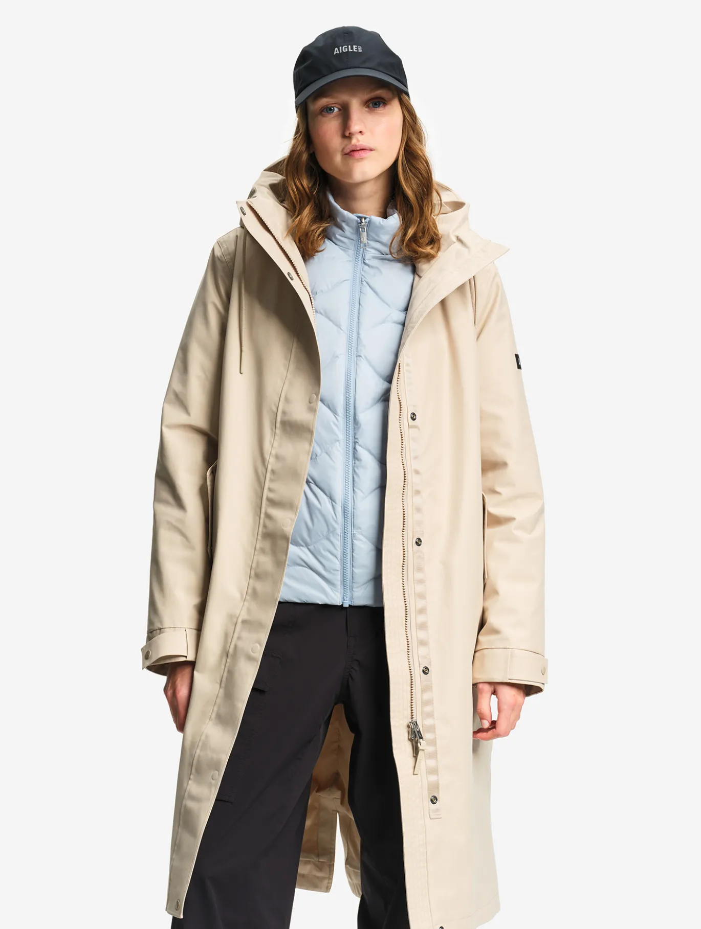 Parka MTD™ fishtail longue imperméable T-KIT™ - Gris