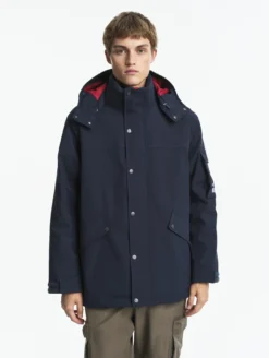 Parka MTD™ mi-longue Aigle COPELAND imperméable et chaude - Bleu