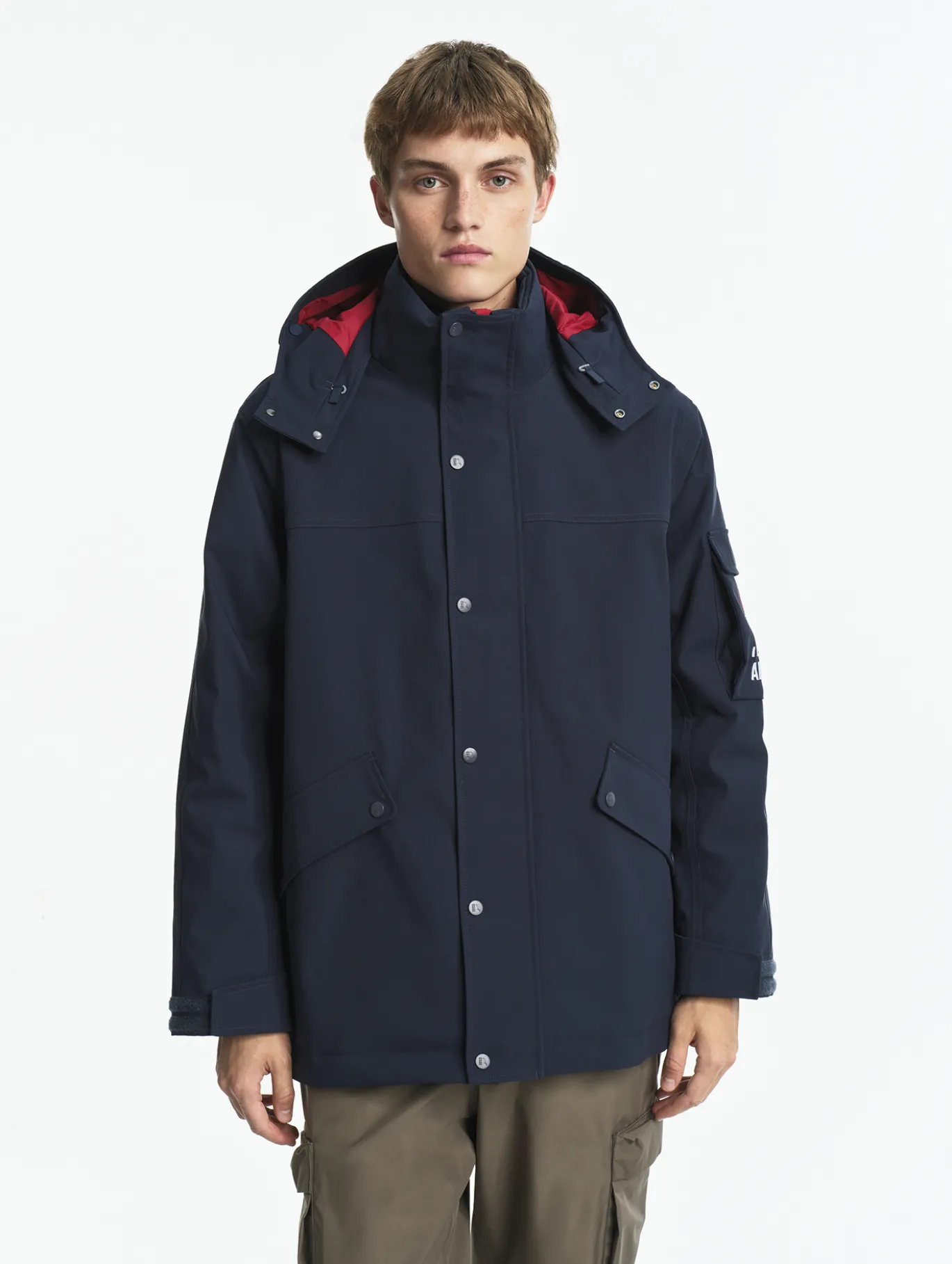 Parka MTD™ mi-longue Aigle COPELAND imperméable et chaude - Bleu