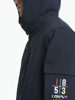 Parka MTD™ mi-longue Aigle COPELAND imperméable et chaude - Bleu