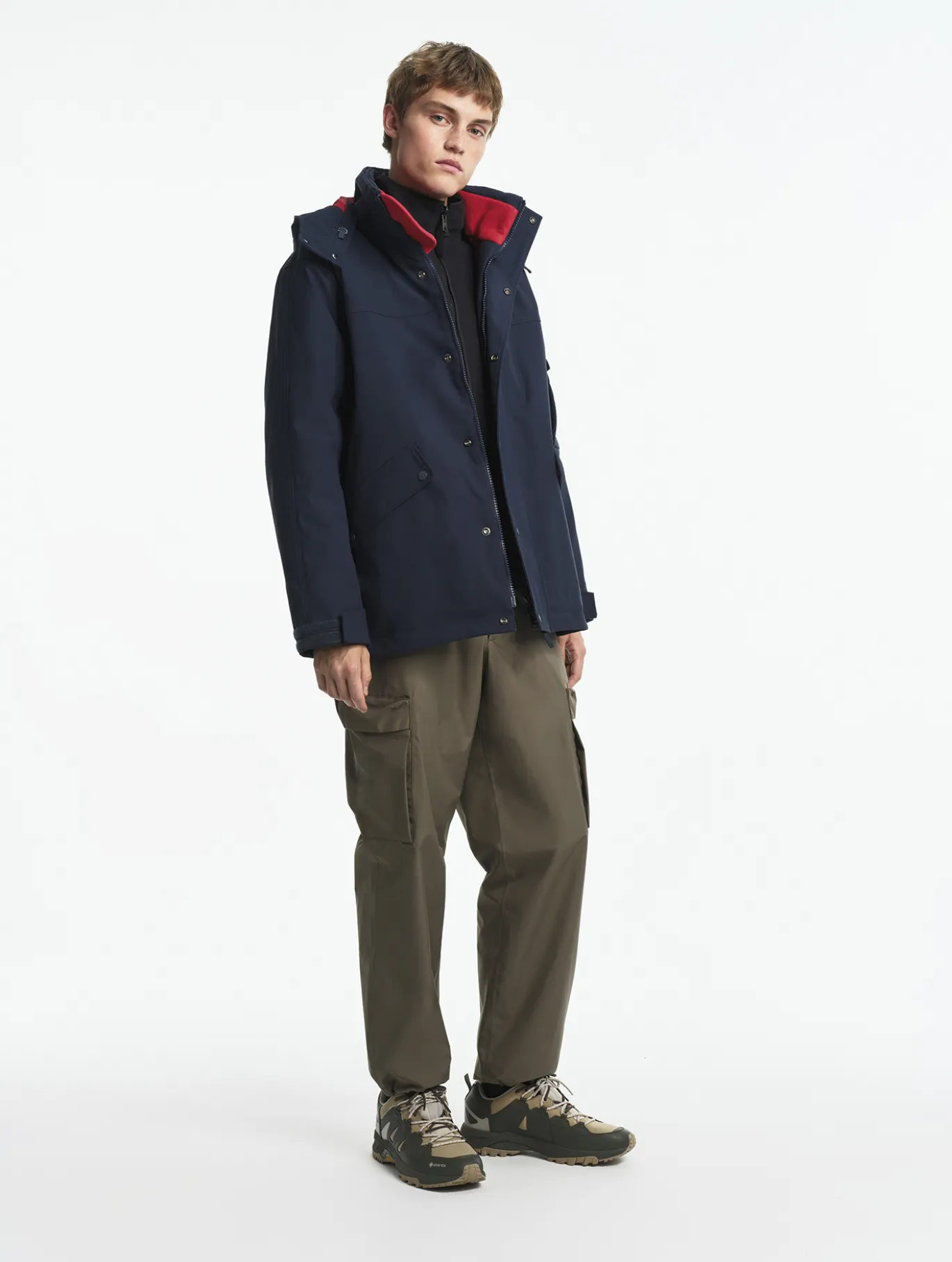 Parka MTD™ mi-longue Aigle COPELAND imperméable et chaude - Bleu