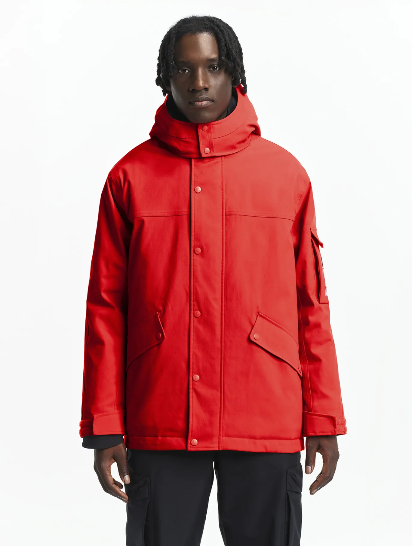 Parka MTD™ mi-longue Aigle COPELAND imperméable et chaude - Rouge