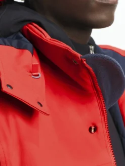 Parka MTD™ mi-longue Aigle COPELAND imperméable et chaude - Rouge
