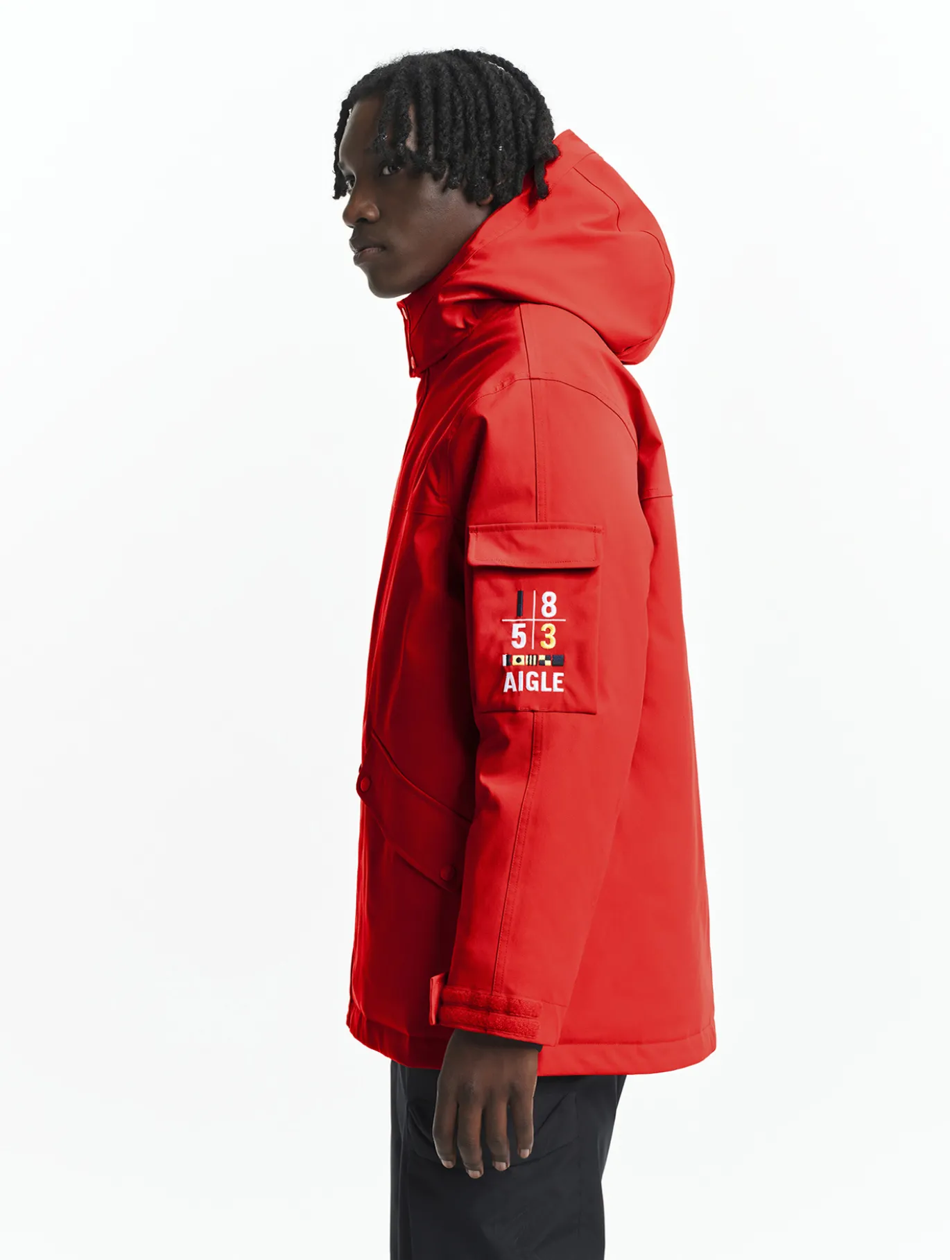 Parka MTD™ mi-longue Aigle COPELAND imperméable et chaude - Rouge