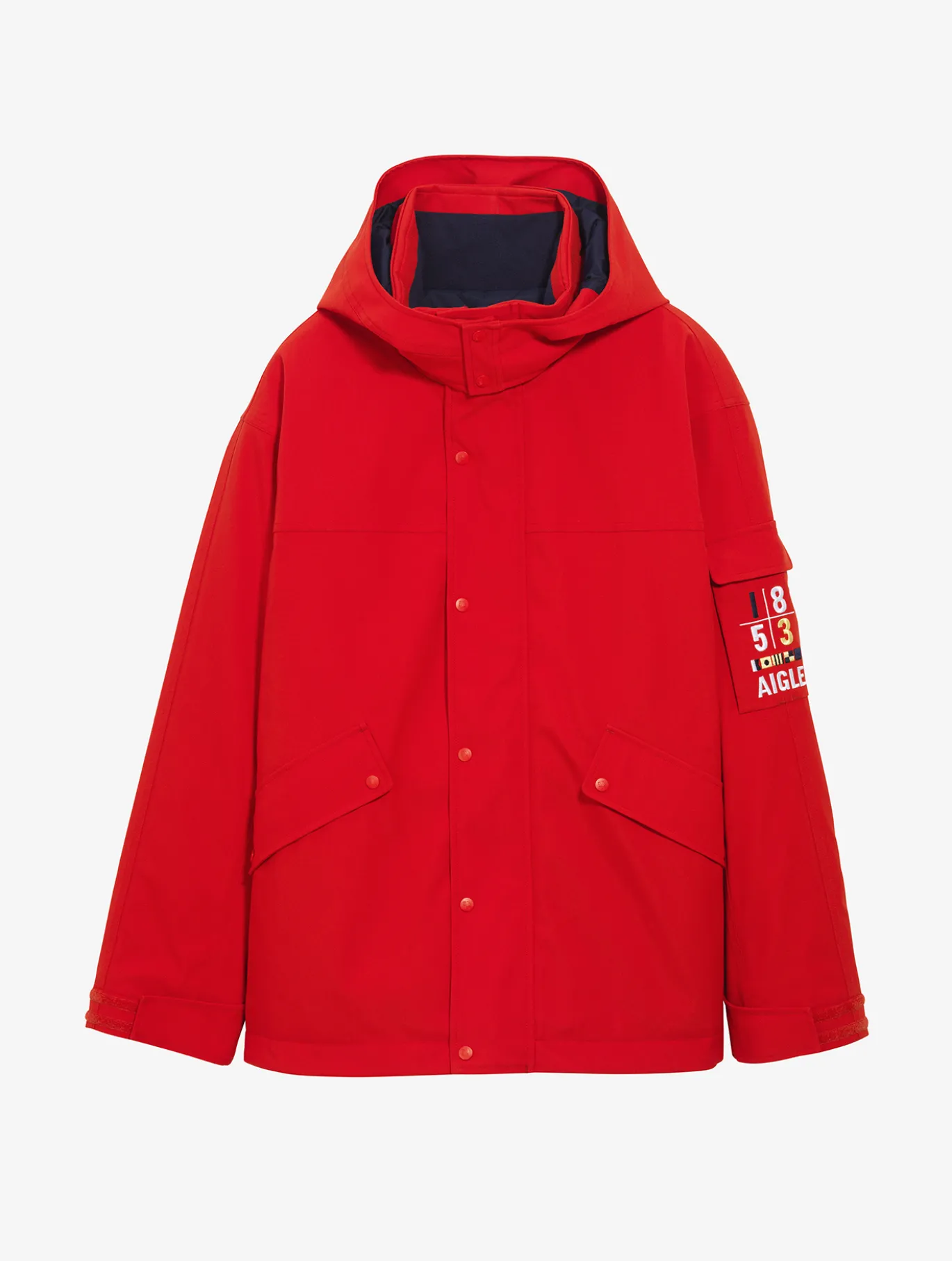 Parka MTD™ mi-longue Aigle COPELAND imperméable et chaude - Rouge