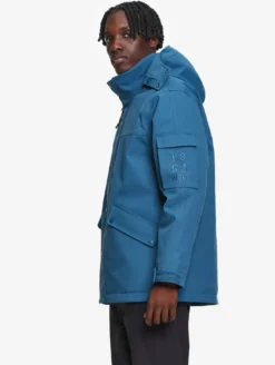 Parka MTD™ mi-longue Aigle COPELAND imperméable et chaude - Bleu