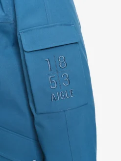 Parka MTD™ mi-longue Aigle COPELAND imperméable et chaude - Bleu