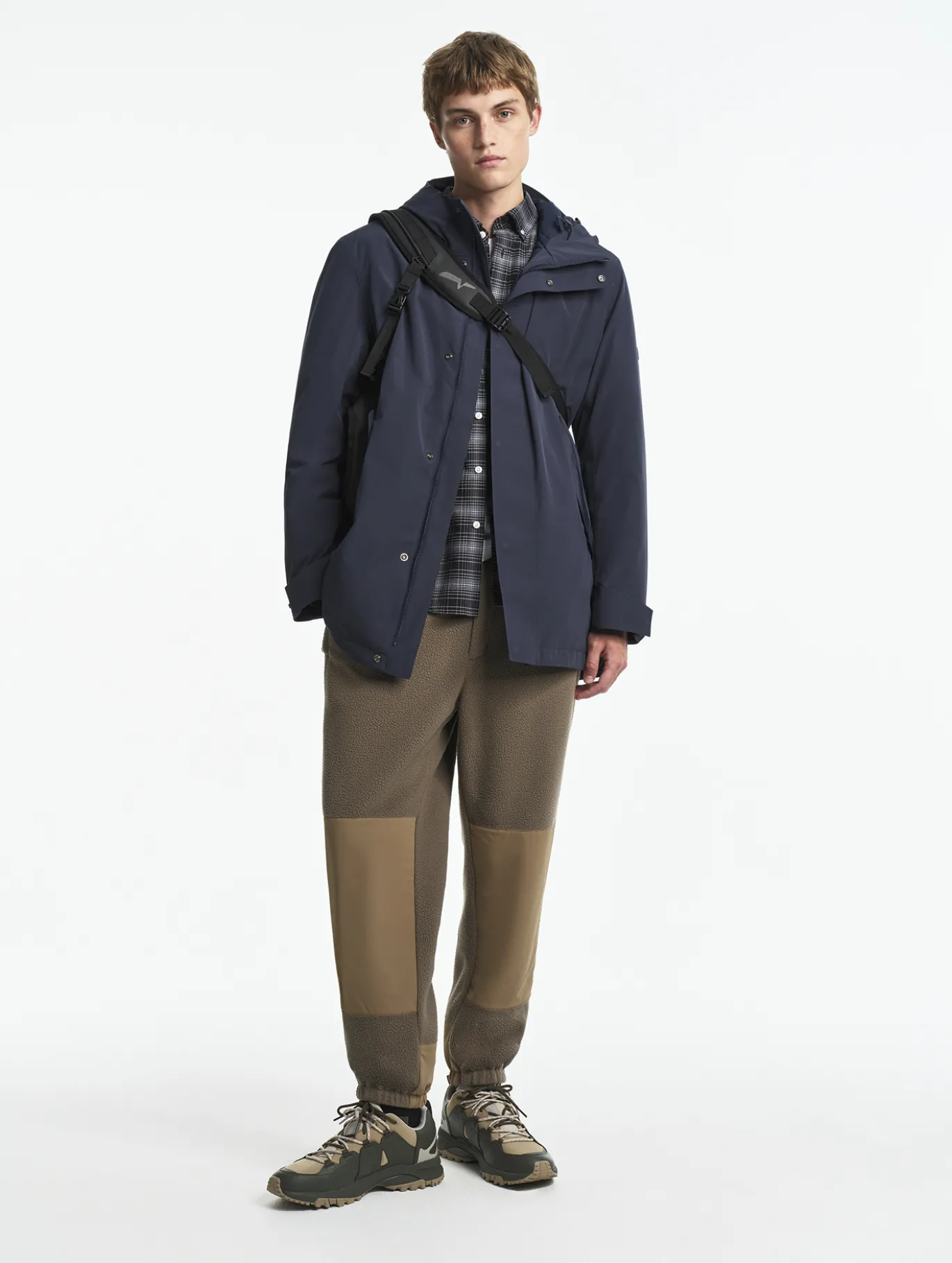 Parka MTD™ mi-longue avec capuche - Bleu
