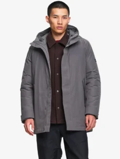 Parka MTD™ mi-longue avec capuche - Gris