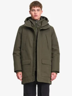 Parka MTD™ mi-longue chaude 3-en-1 - Kaki