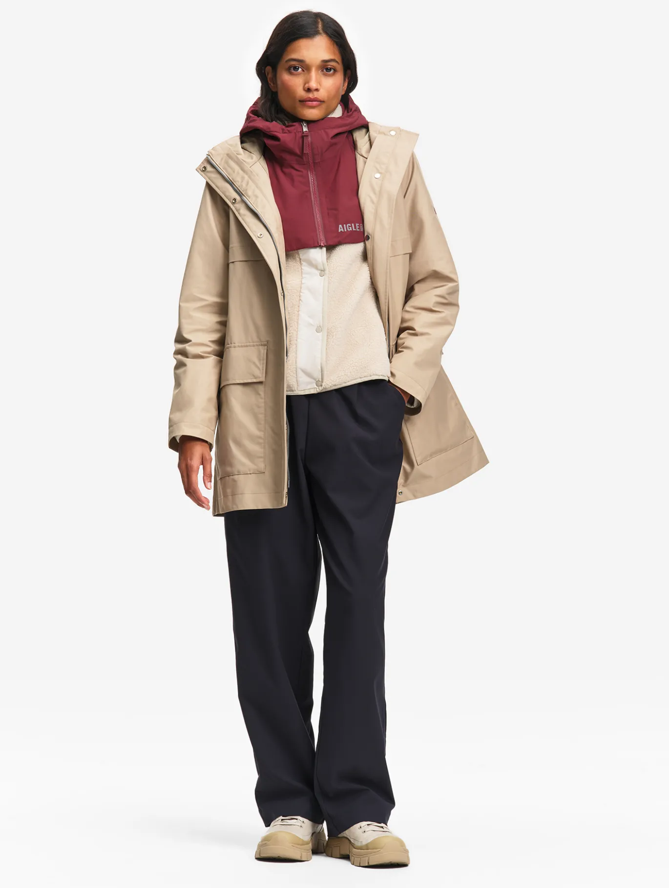 Parka MTD™ mi-longue T-KIT™ - Beige