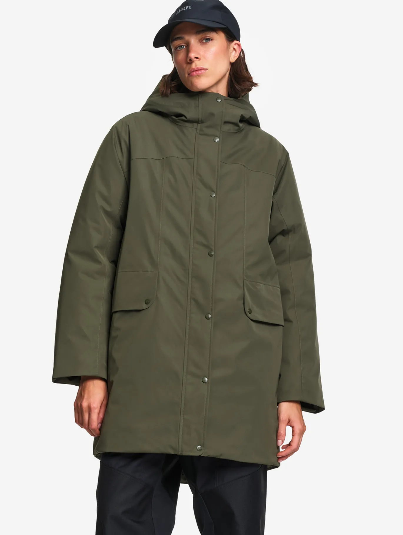 Parka MTD™ & Repreve® matelassée mi-longue à capuche - Kaki