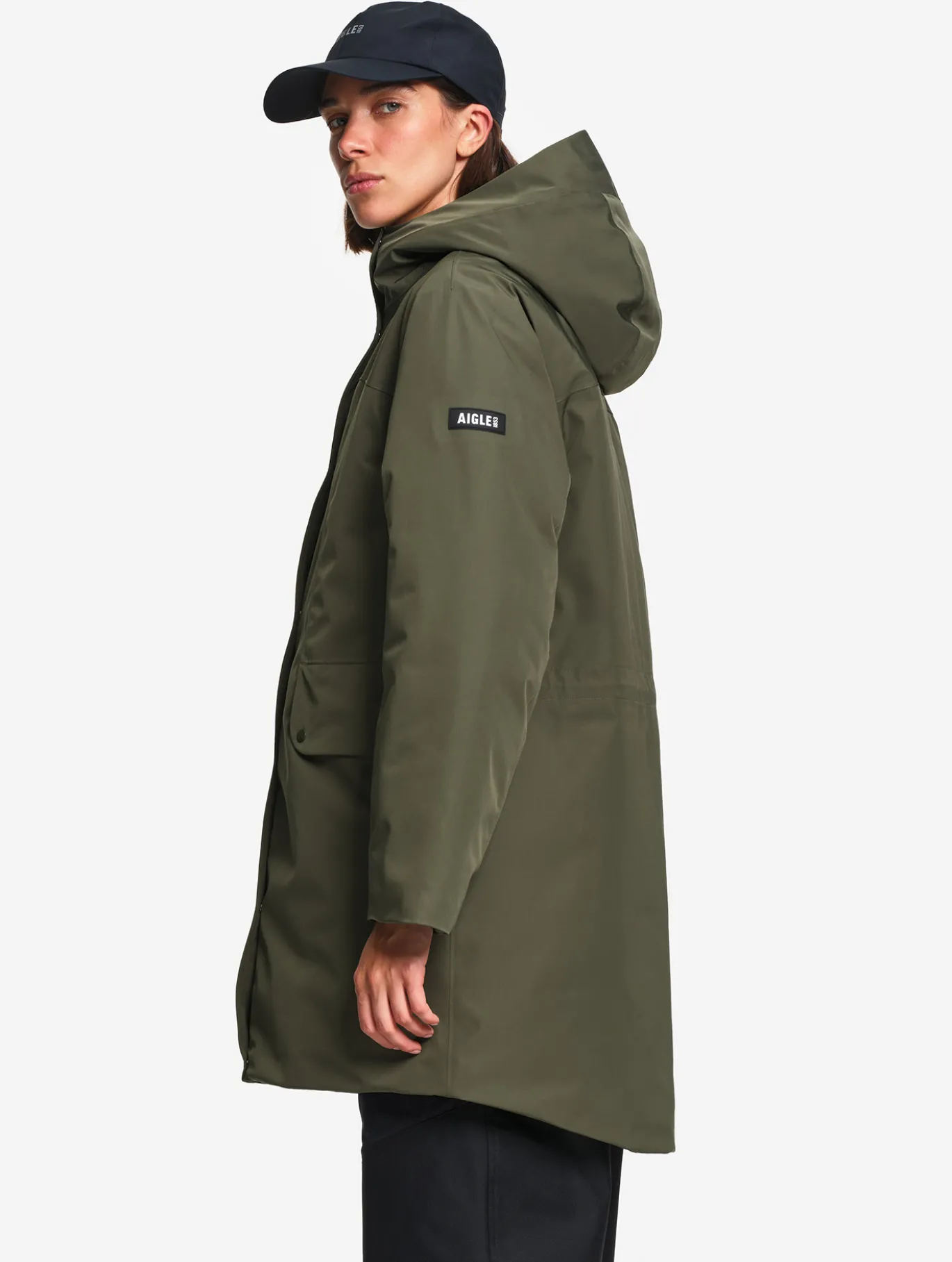 Parka MTD™ & Repreve® matelassée mi-longue à capuche - Kaki