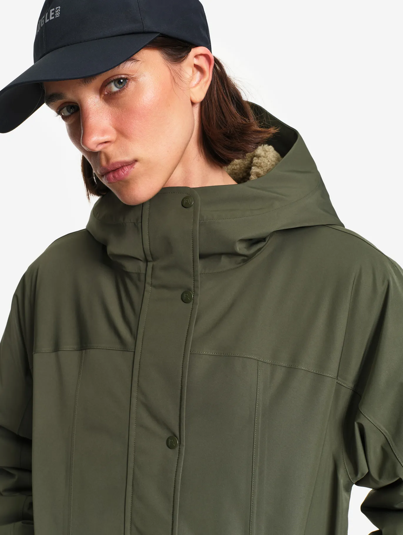 Parka MTD™ & Repreve® matelassée mi-longue à capuche - Kaki