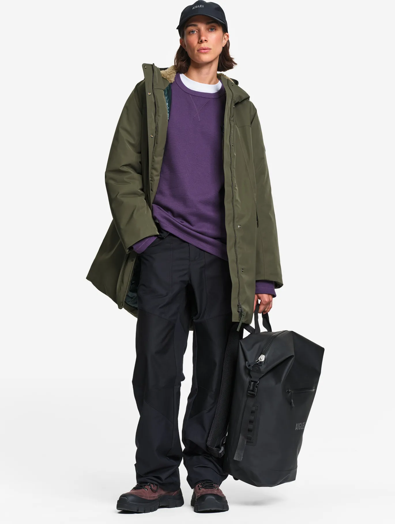 Parka MTD™ & Repreve® matelassée mi-longue à capuche - Kaki