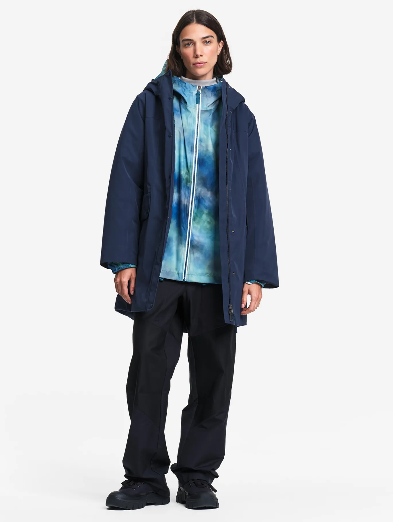 Parka MTD™ & Repreve® matelassée mi-longue à capuche - Bleu