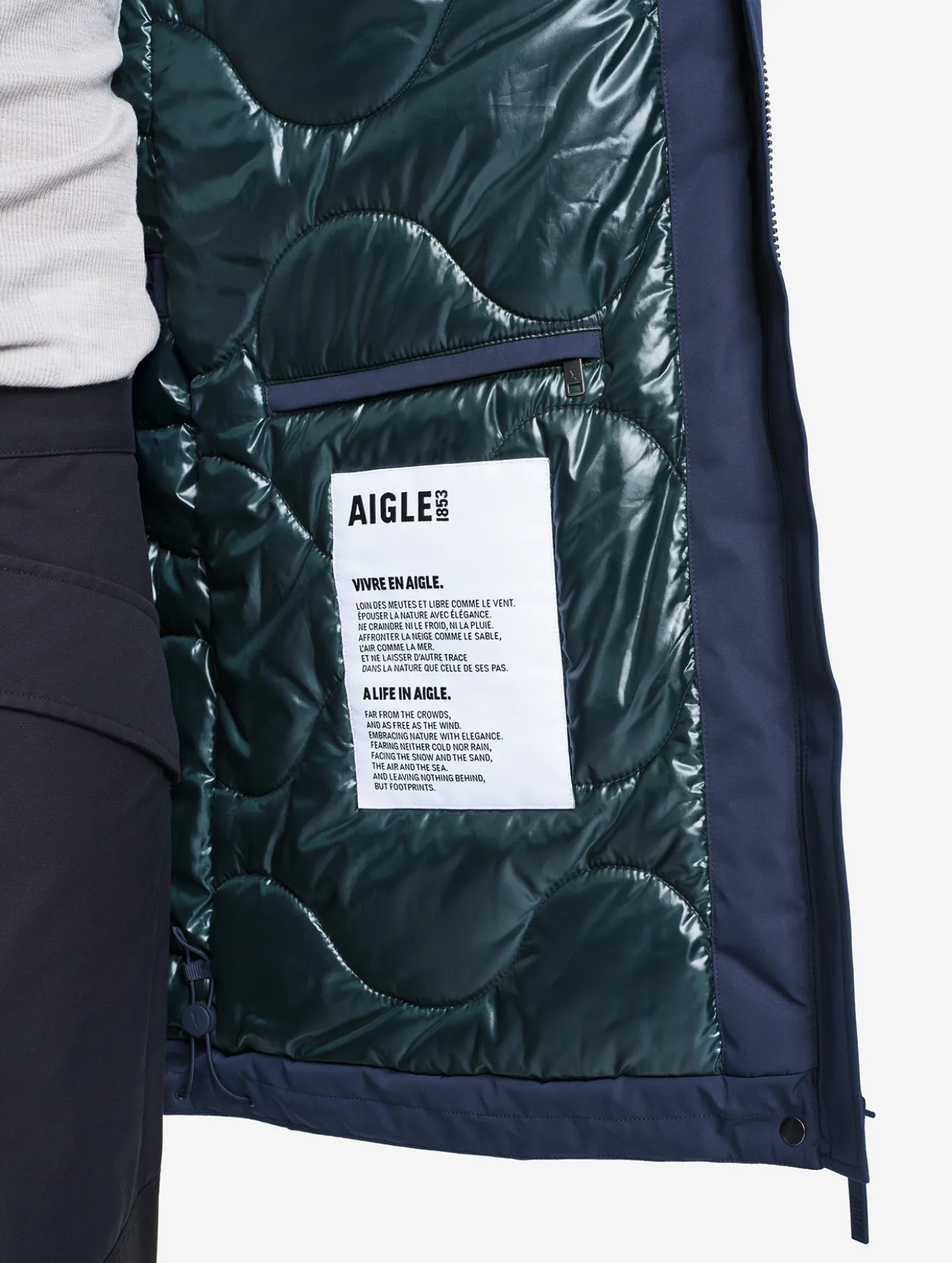Parka MTD™ & Repreve® matelassée mi-longue à capuche - Bleu