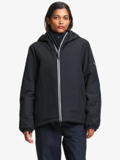 Parka Rainpack™ Warm 70 matelassée : coupe-vent mixte court imperméable MTD™ et pliable - Noir