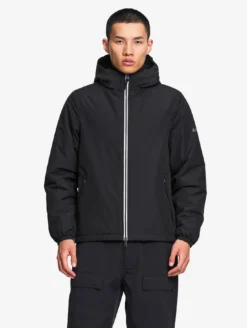 Parka Rainpack™ Warm 70 matelassée : coupe-vent mixte court imperméable MTD™ et pliable - Noir