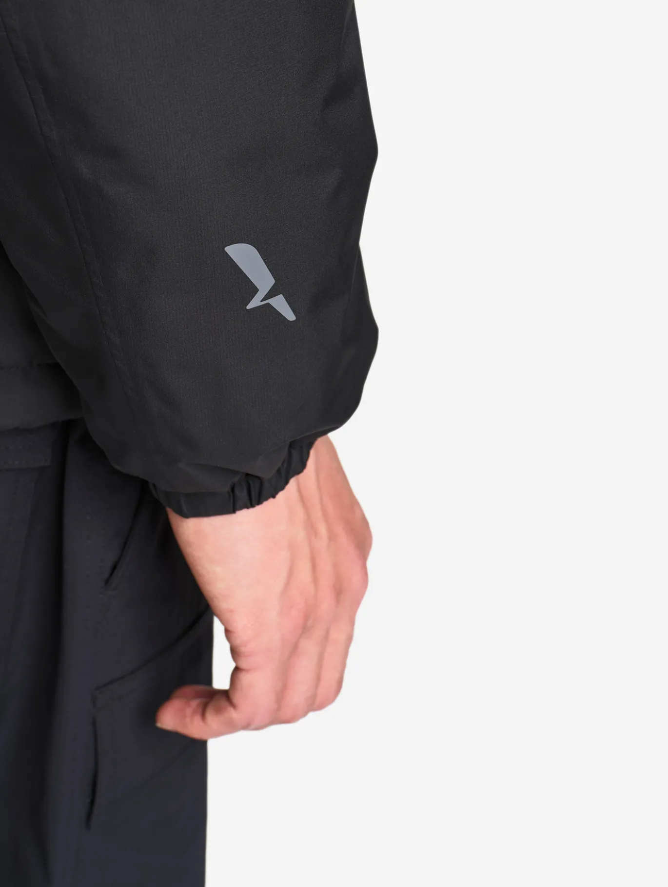 Parka Rainpack™ Warm 70 matelassée : coupe-vent mixte court imperméable MTD™ et pliable - Noir