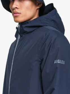 Parka Rainpack™ Warm 70 matelassée : coupe-vent mixte court imperméable MTD™ et pliable - Bleu