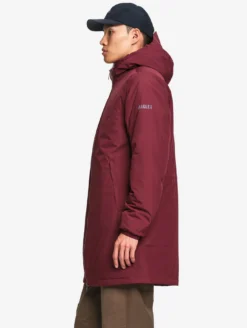 Parka Rainpack™ Warm 90 matelassée : coupe-vent mixte long imperméable MTD™ et pliable - Bordeaux