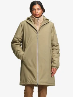 Parka Rainpack™ Warm 90 matelassée : coupe-vent mixte long imperméable MTD™ et pliable - Vert