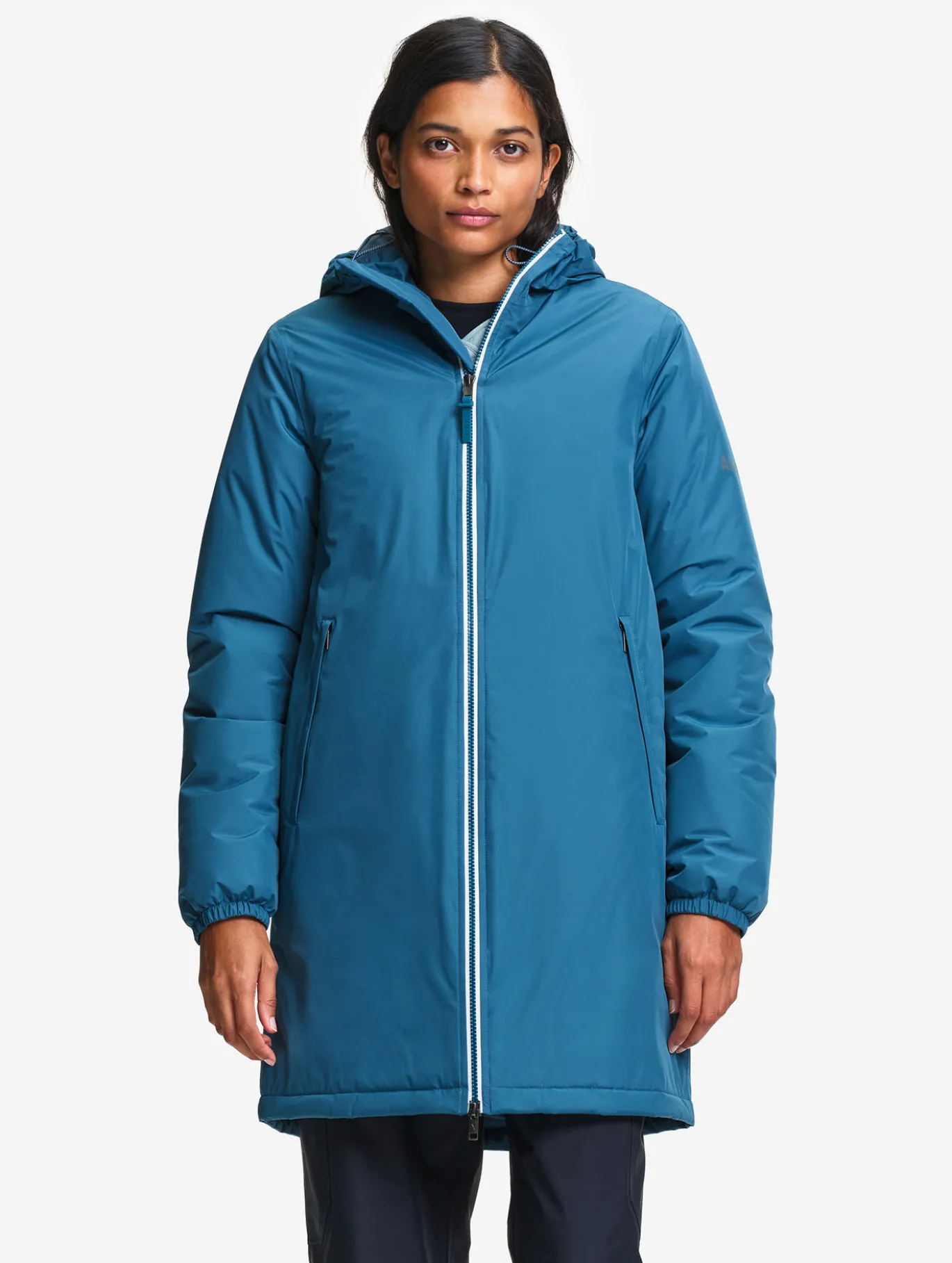 Parka Rainpack™ Warm 90 matelassée : coupe-vent mixte long imperméable MTD™ et pliable - Bleu