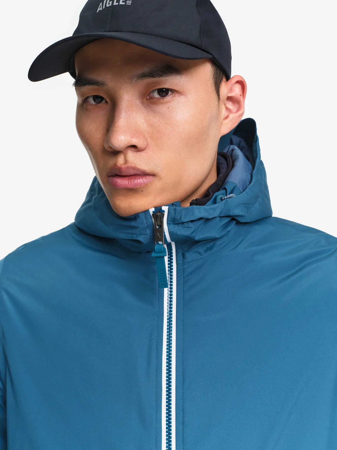 Parka Rainpack™ Warm 90 matelassée : coupe-vent mixte long imperméable MTD™ et pliable - Bleu