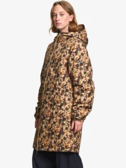 Parka Rainpack™ Warm 90 matelassée : coupe-vent imprimé mixte imperméable MTD™ et pliable - Jaune
