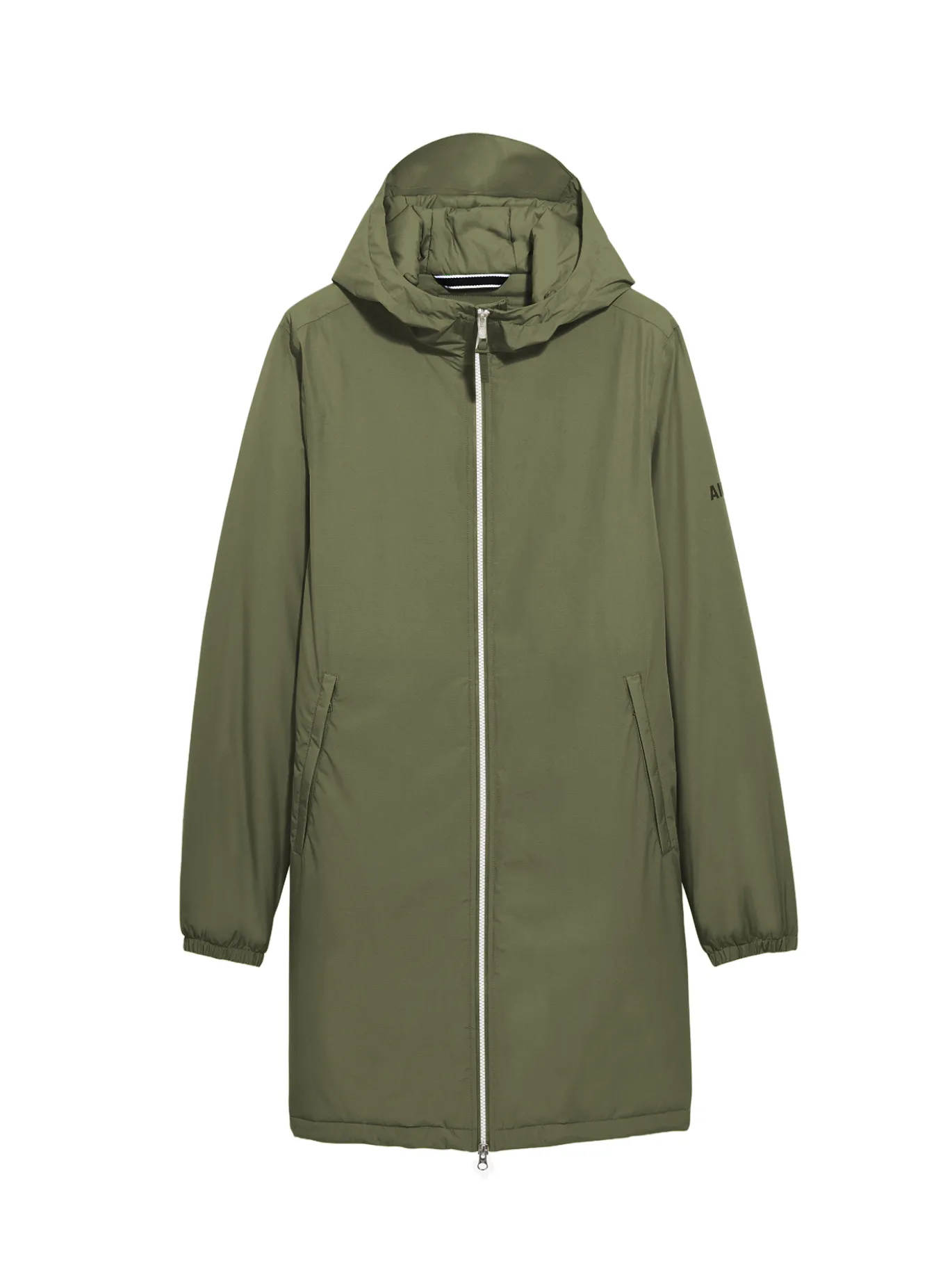 Parka Rainpack™ Warm 90 matelassée : coupe-vent mixte long imperméable MTD™ et pliable - Kaki
