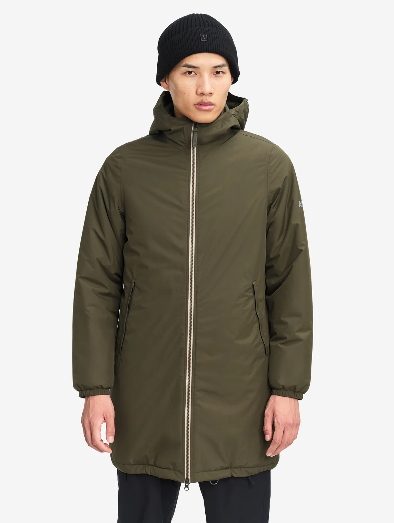 Parka Rainpack™ Warm 90 matelassée : coupe-vent mixte long imperméable MTD™ et pliable - Kaki