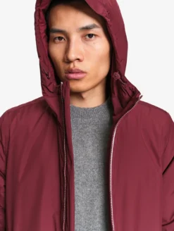 Parka Rainpack™ Warm 70 matelassée : coupe-vent mixte court imperméable MTD™ et pliable - Bordeaux
