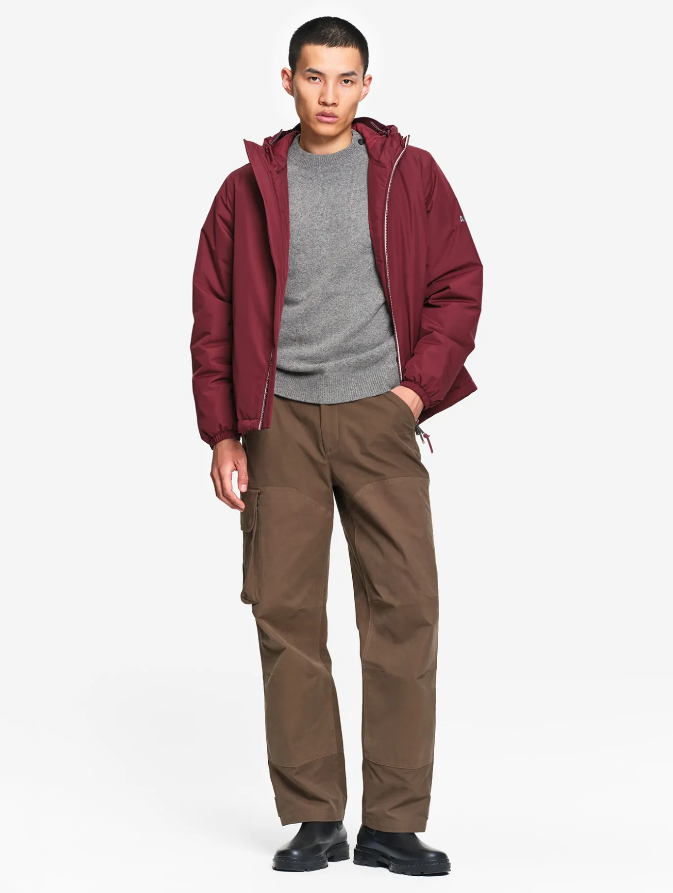 Parka Rainpack™ Warm 70 matelassée : coupe-vent mixte court imperméable MTD™ et pliable - Bordeaux