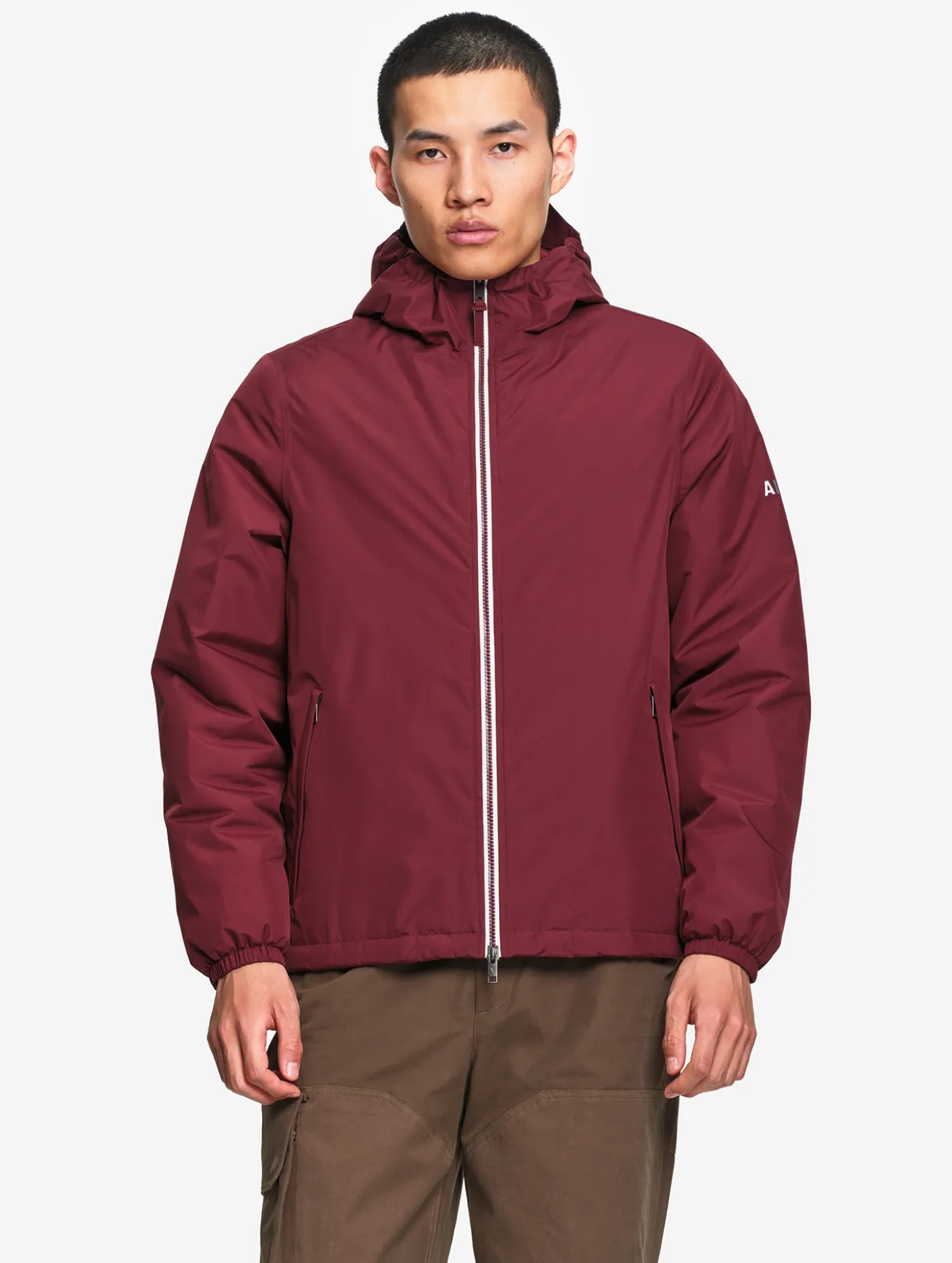 Parka Rainpack™ Warm 70 matelassée : coupe-vent mixte court imperméable MTD™ et pliable - Bordeaux