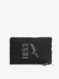 Parka Rainpack™ Warm 90 matelassée : coupe-vent mixte long imperméable MTD™ et pliable - Noir