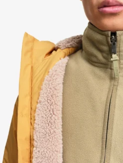 Parka Rainpack™ Warm 90+ sherpa : coupe-vent mixte long imperméable MTD™ et pliable - Jaune