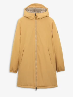 Parka Rainpack™ Warm 90+ sherpa : coupe-vent mixte long imperméable MTD™ et pliable - Jaune