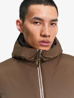 Parka Rainpack™ Warm 90+ sherpa : coupe-vent mixte long imperméable MTD™ et pliable - Marron