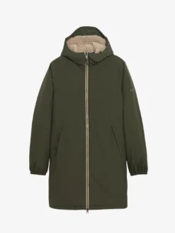 Parka Rainpack™ Warm 90+ sherpa : coupe-vent mixte long imperméable MTD™ et pliable - Kaki