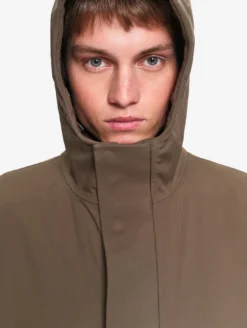 Parka Softshell de pluie longue - Marron