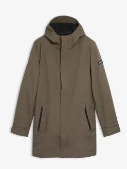 Parka Softshell de pluie longue - Marron