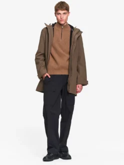 Parka Softshell de pluie longue - Marron