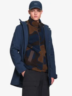 Parka Softshell de pluie longue - Bleu